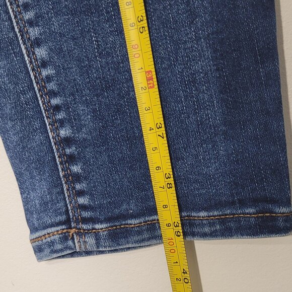 R Jeans Women's Blue Cotton Blend Mid-Rise The Insider Skinny Denim Jean Size 31 - Picture 12 of 15